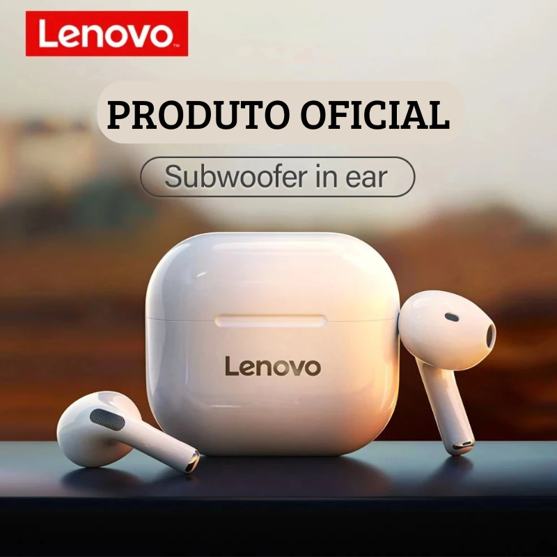 Fones de ouvido bluetooth - Lenovo Original