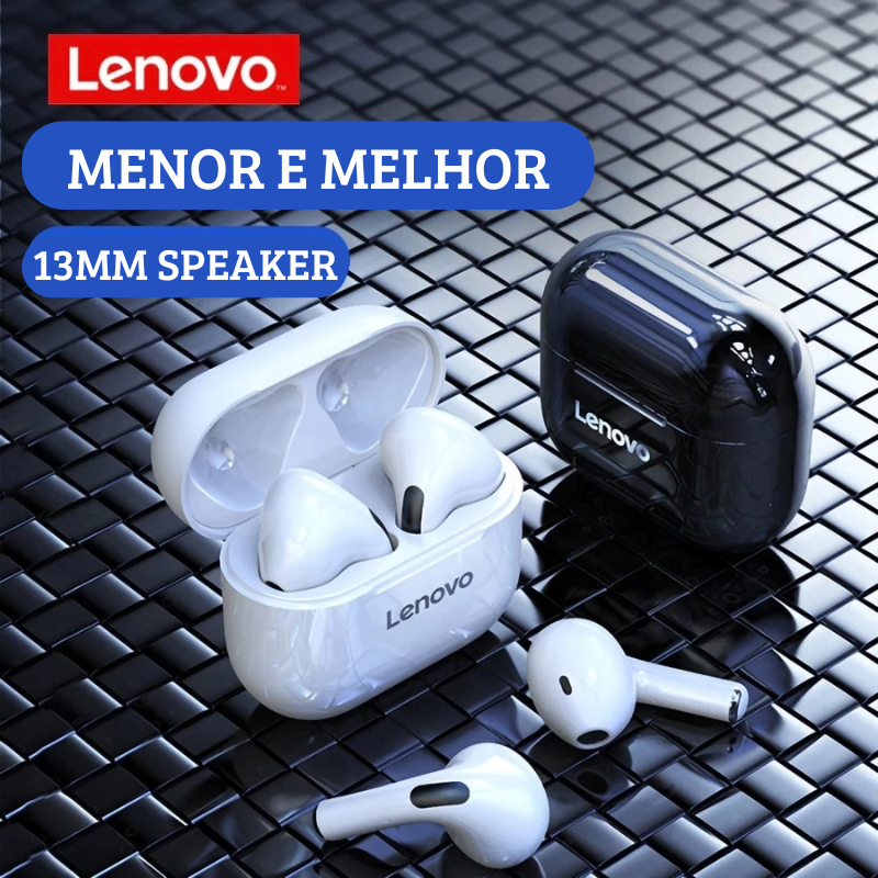 Fones de ouvido bluetooth - Lenovo Original